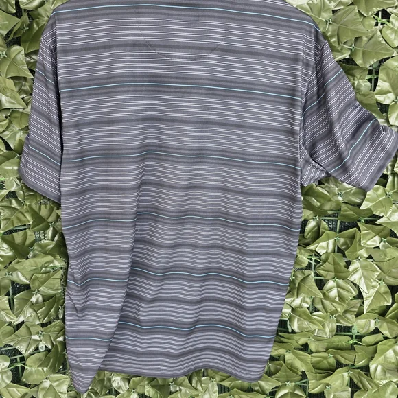 Ben Hogan Performance Grey Striped Polo Shirt - Picture 2 of 4
